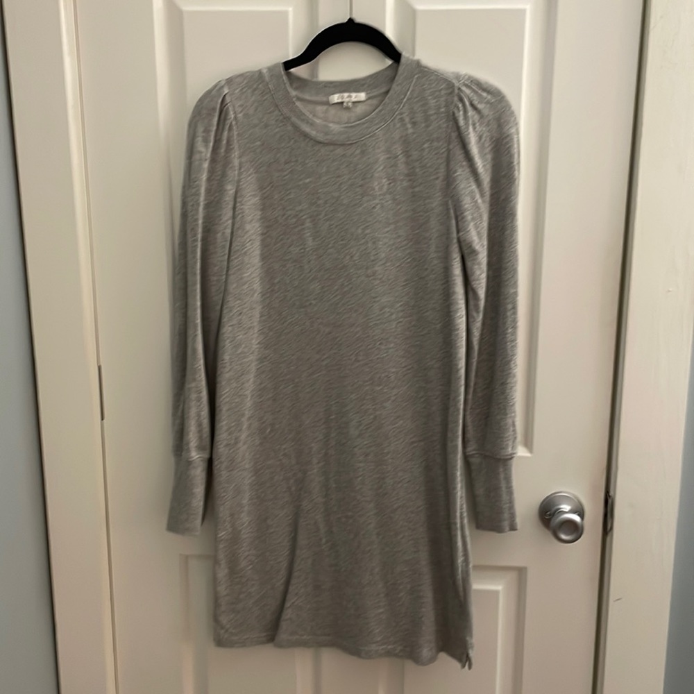Z Supply Puff Sleeve Sweatshirt Dress
